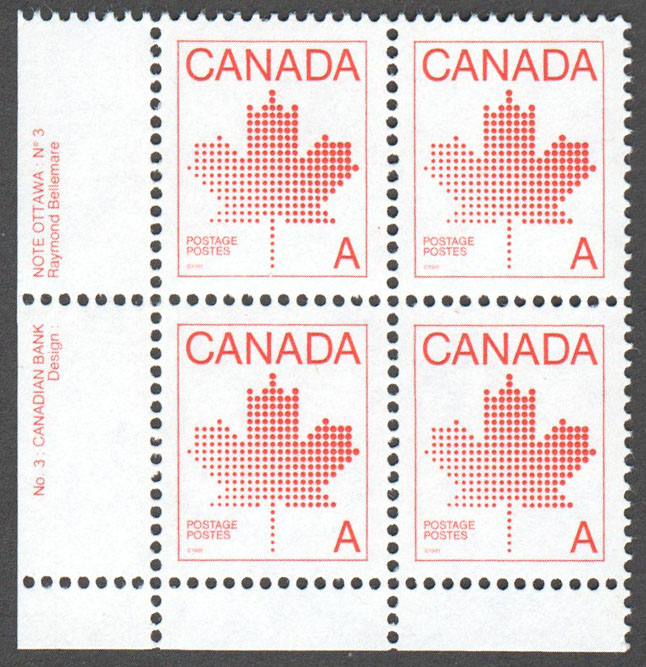 Canada Scott 907ii MNH PB LL Pl.3 - Click Image to Close